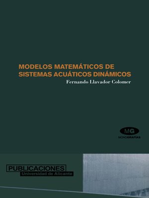 cover image of Modelos matemáticos de sistemas acuáticos dinámicos